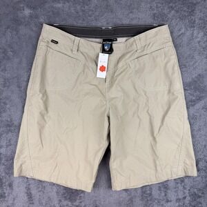 Kuhl Shorts Womens 14 Khaki KuhlDry Stretch Hiking Outdoor Quick Dry Pockets NWT